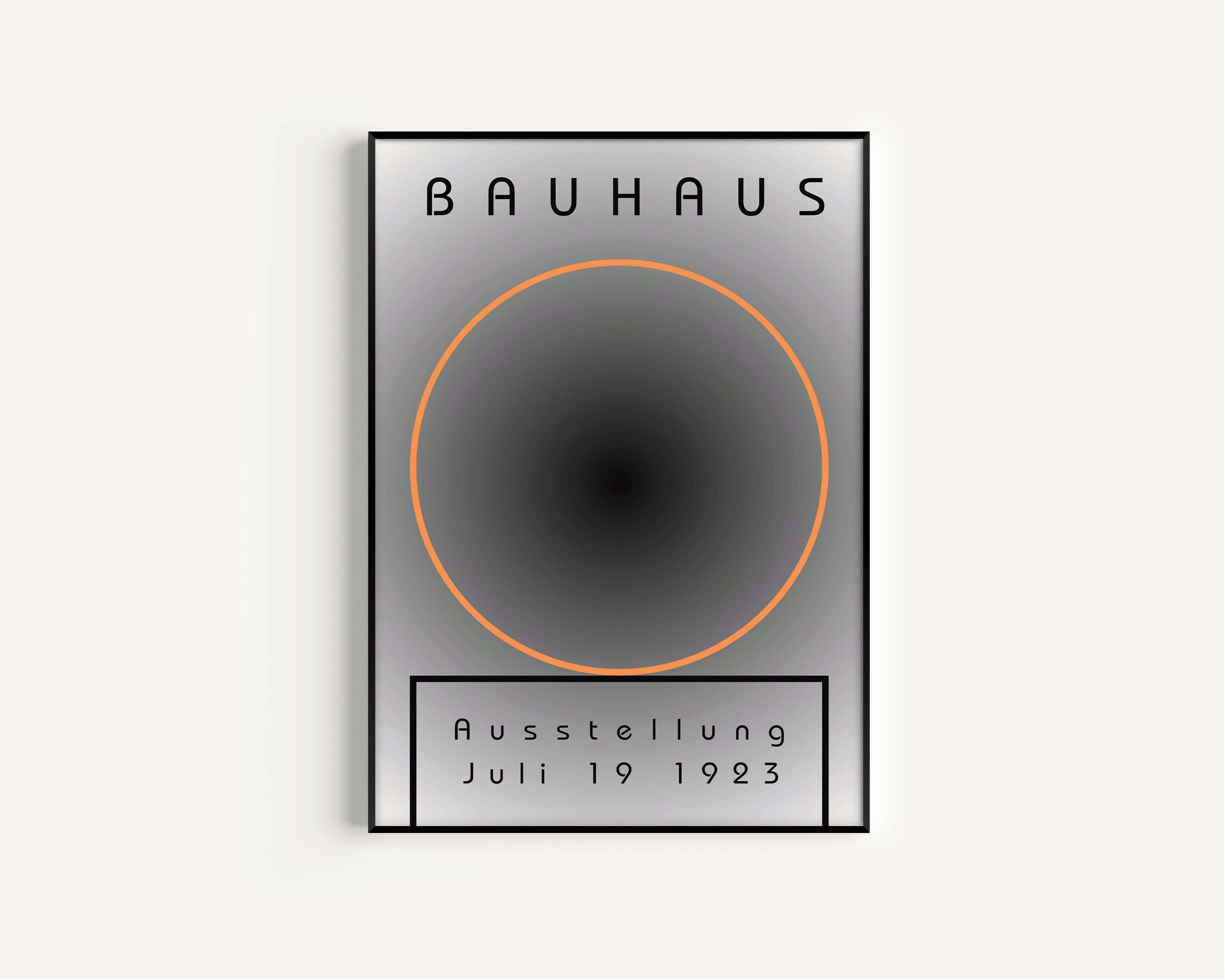 Bauhaus Poster - THE CIRCLE | Abstract Mid - century modern art print (available framed or unframed) - 9ArtPrints