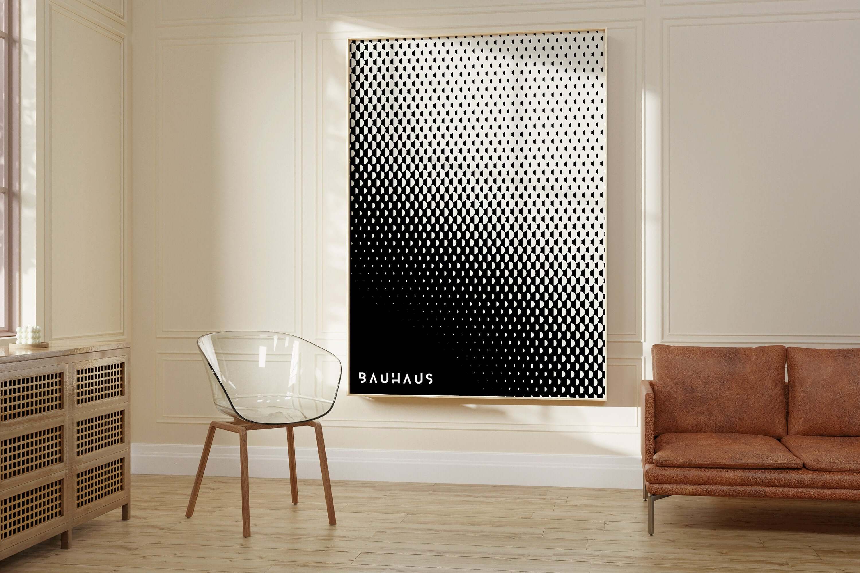 Bauhaus Poster - THE GRADIENT | Mid - century modern art print (available framed or unframed) - 9ArtPrints