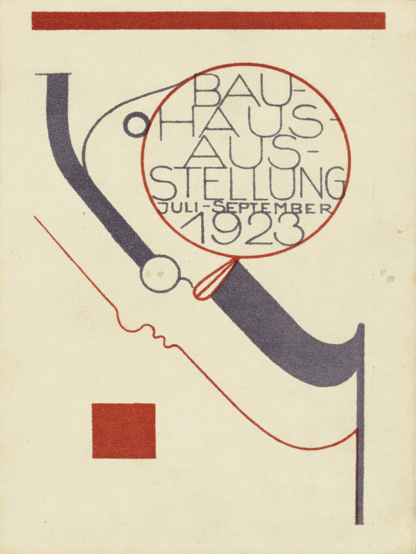 Bauhaus — Vintage Poster | Beige & Black Mid-Century Modern Print