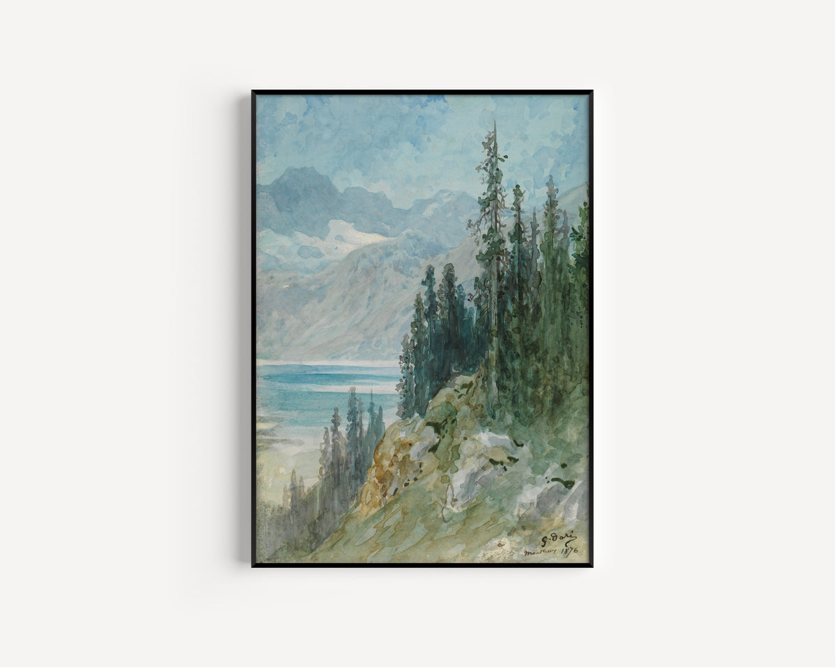 Gustave Doré — View over Lake Geneva at Montreux | Fine Art Print