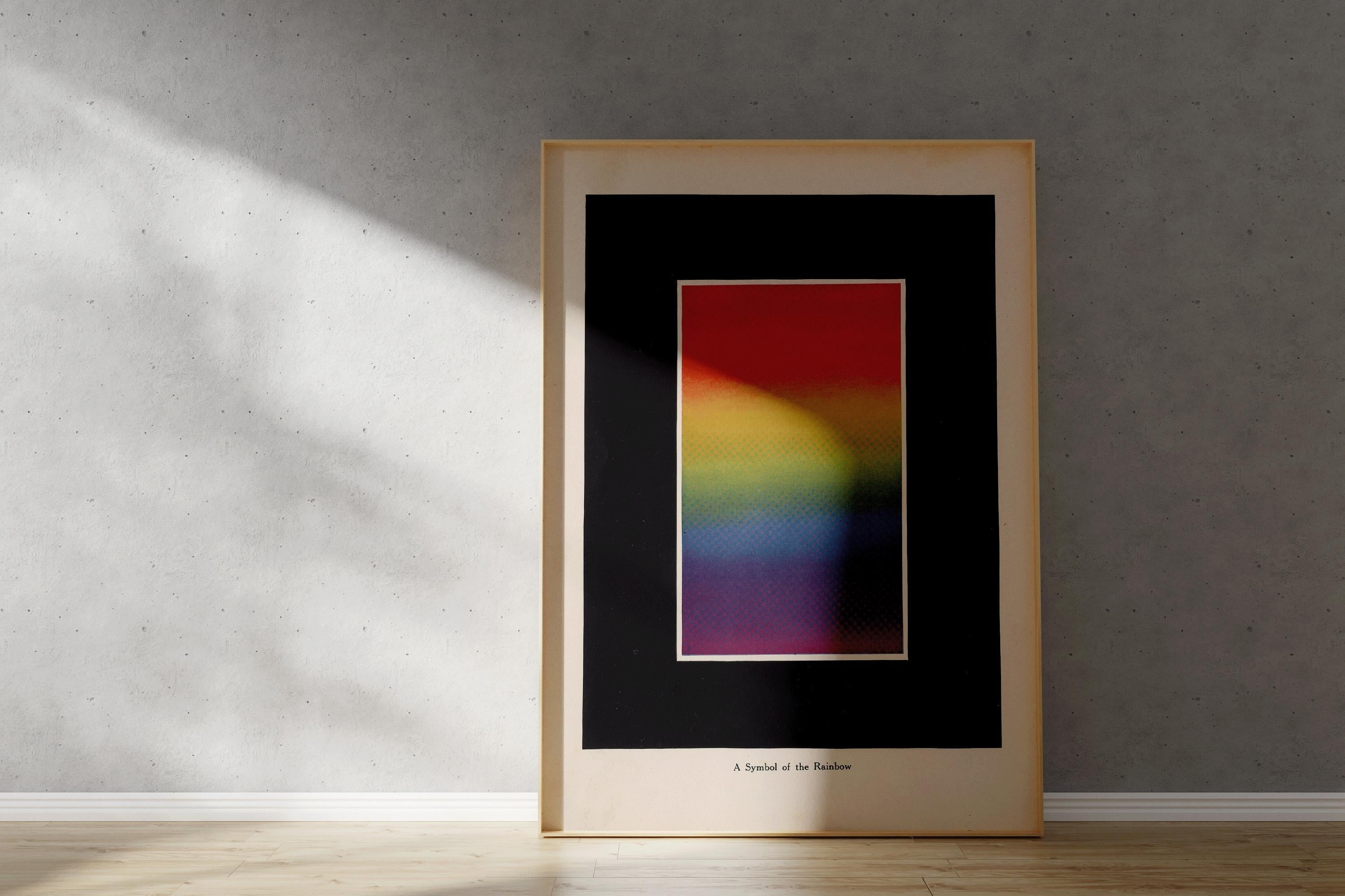 Bonnie E. Snow - The Theory and Practice of Colour - A Symbol of the Rainbow | Vintage Poster Available handframed or unframed - 9ArtPrints