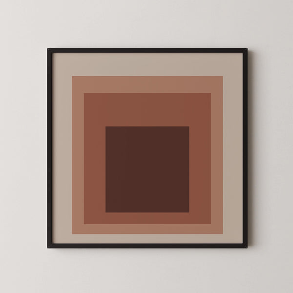 Bookish — Homage to the Square | Mid-Century Modern Art Print