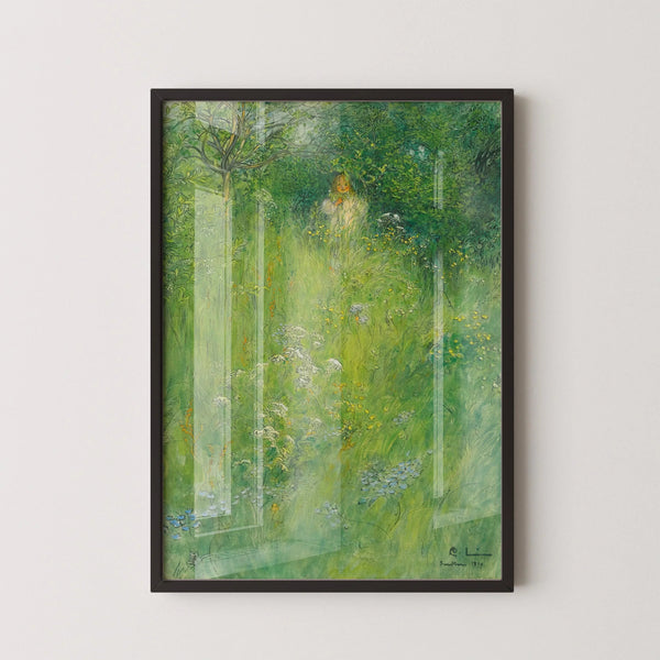 Carl Larsson — Kersti in the Meadow | Swedish Watercolour Print