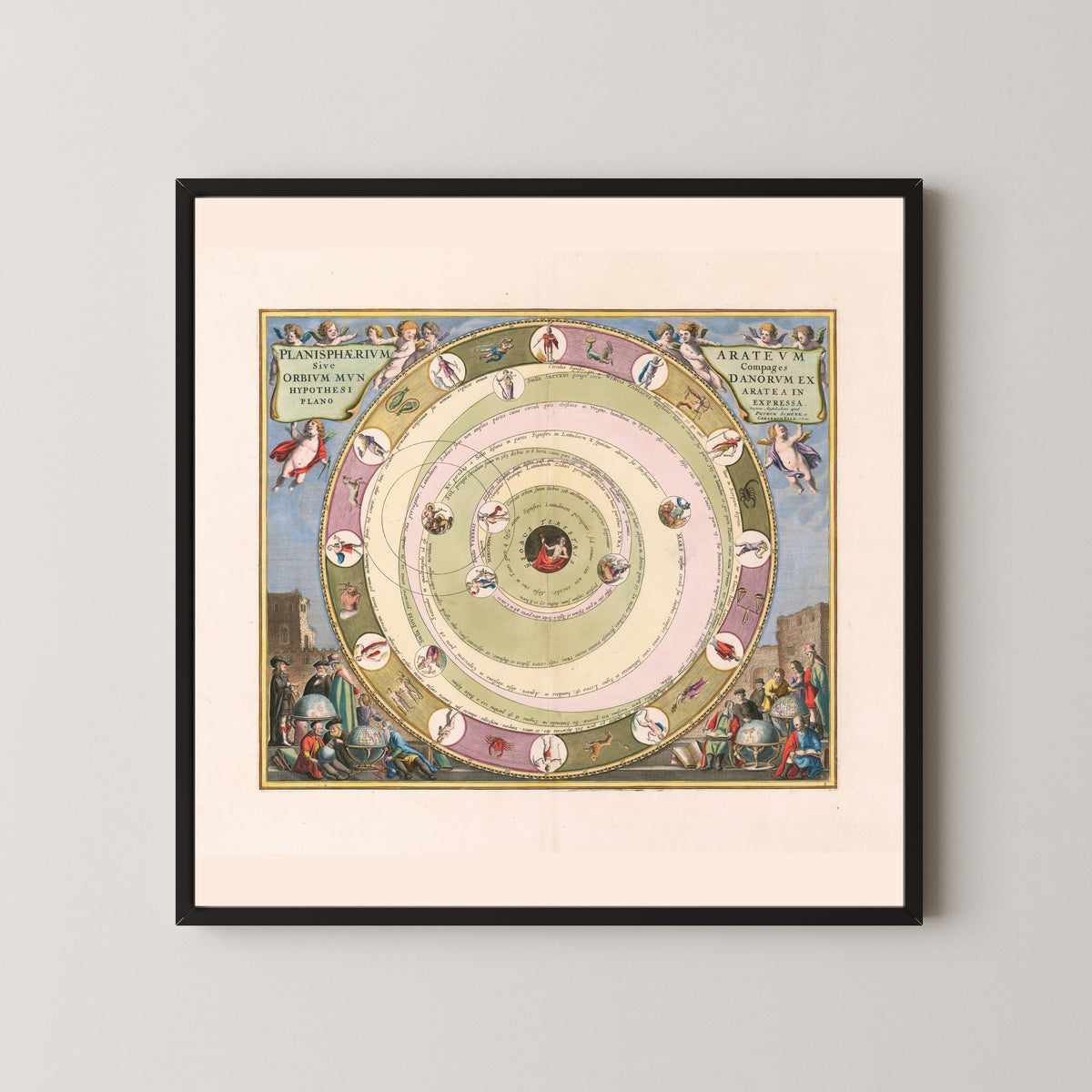 Andreas Cellarius — The Planisphere of Aratus (Plate 8) | Celestial Map Print
