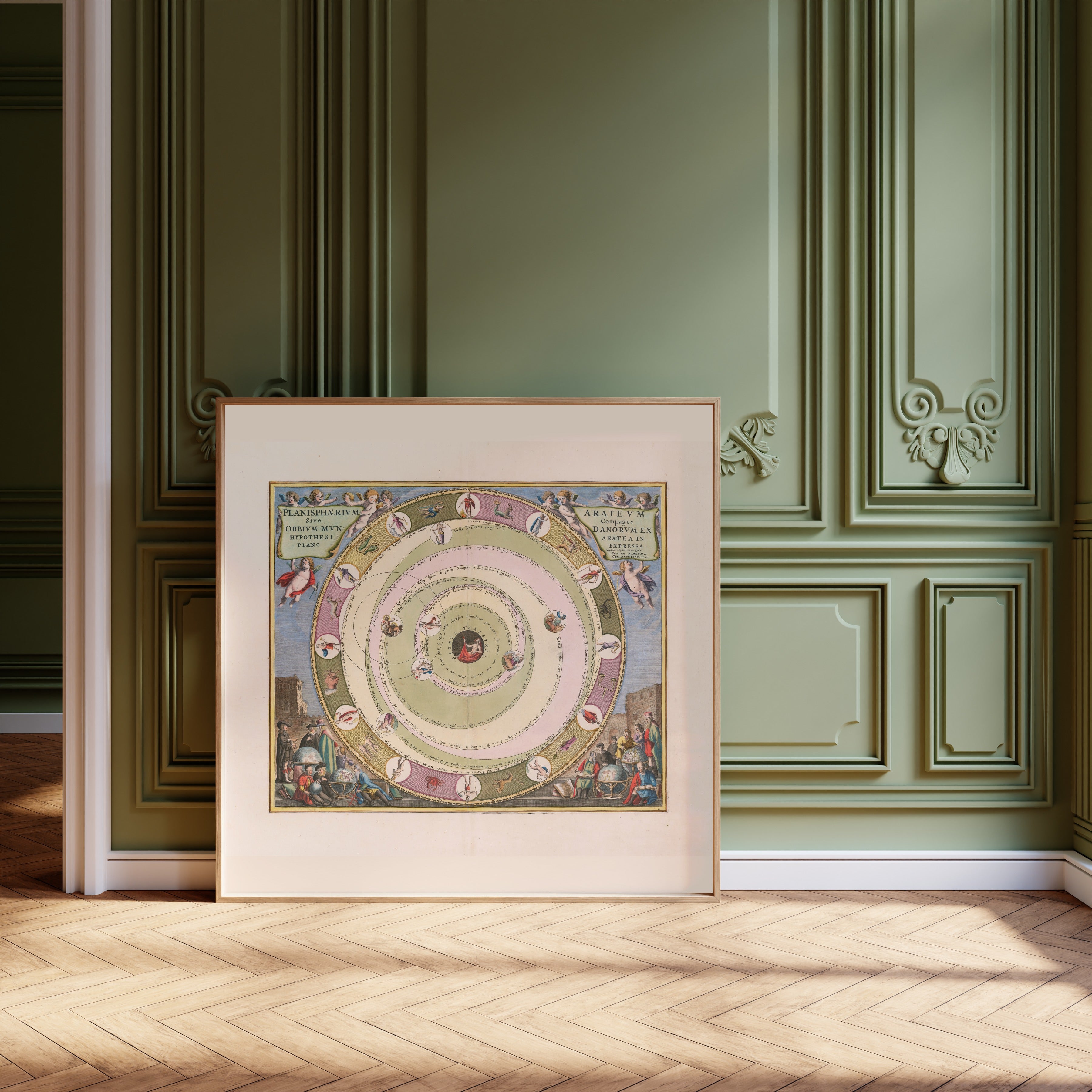 Andreas Cellarius — The Planisphere of Aratus (Plate 8) | Celestial Map Print