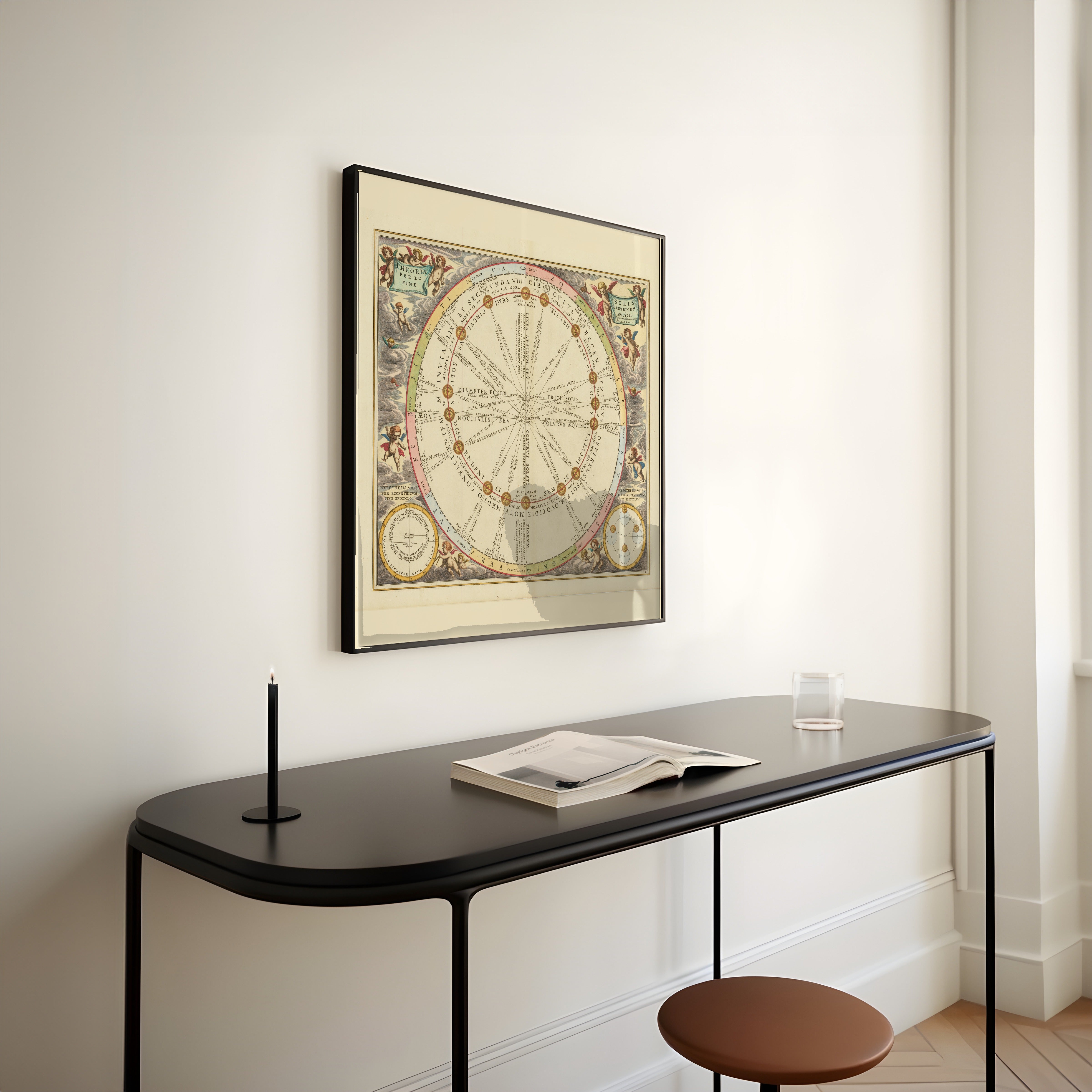 Andreas Cellarius — The Theory of the Sun (Plate 16) | Celestial Map Print