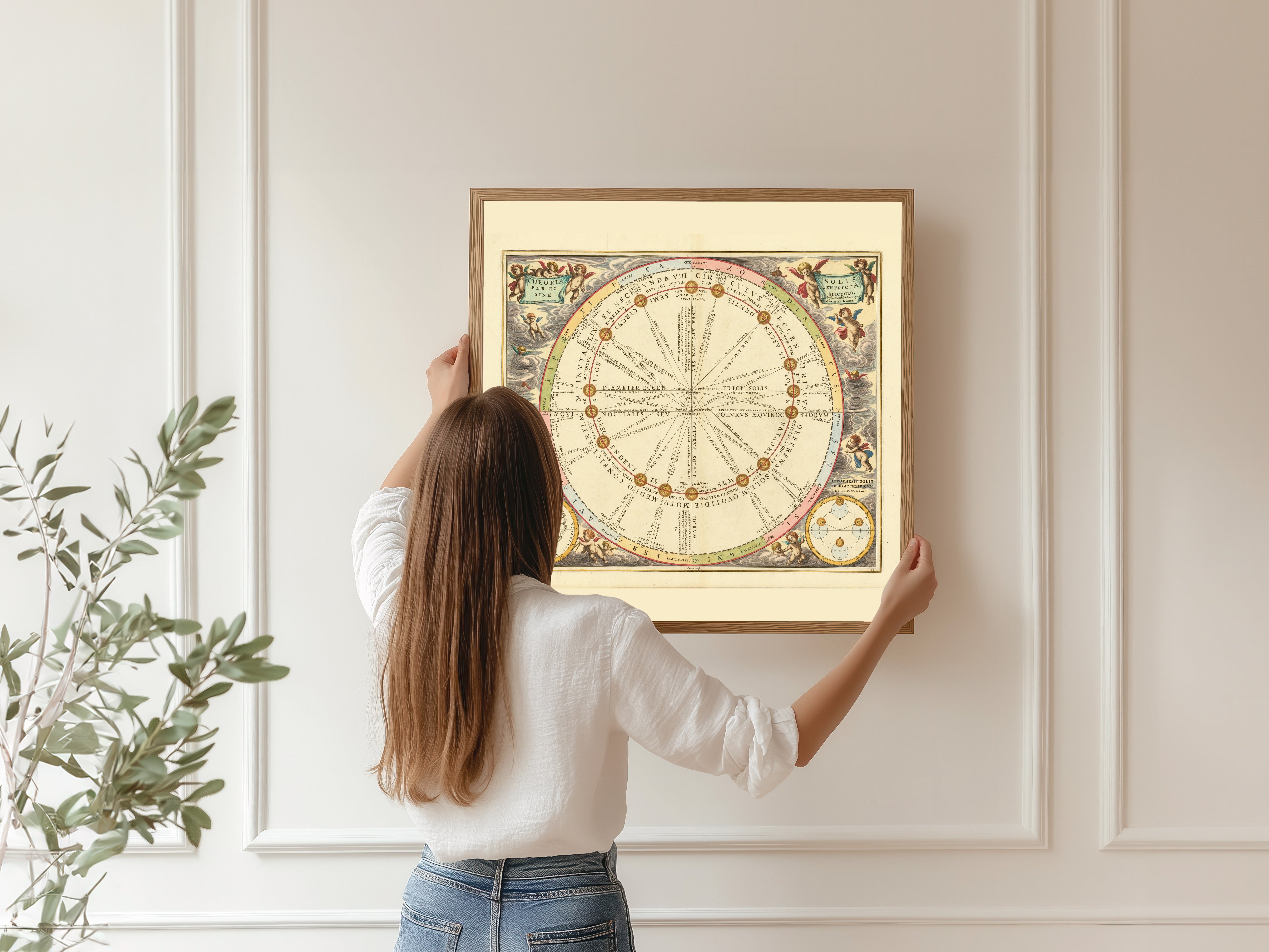 Andreas Cellarius — The Theory of the Sun (Plate 16) | Celestial Map Print