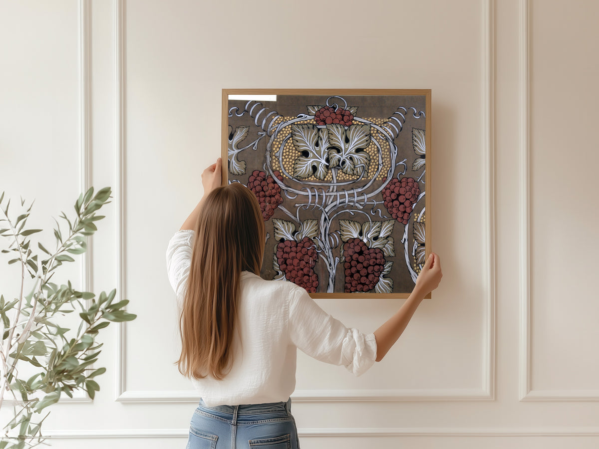Arthur Heygate Mackmurdo — Vine and Grapes | Ornament Plate Print