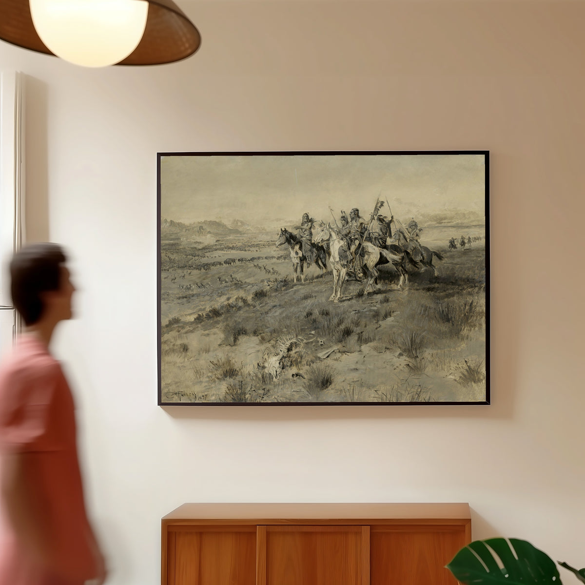 Charles M. Russell — Before the White Man Came | Western Art Print