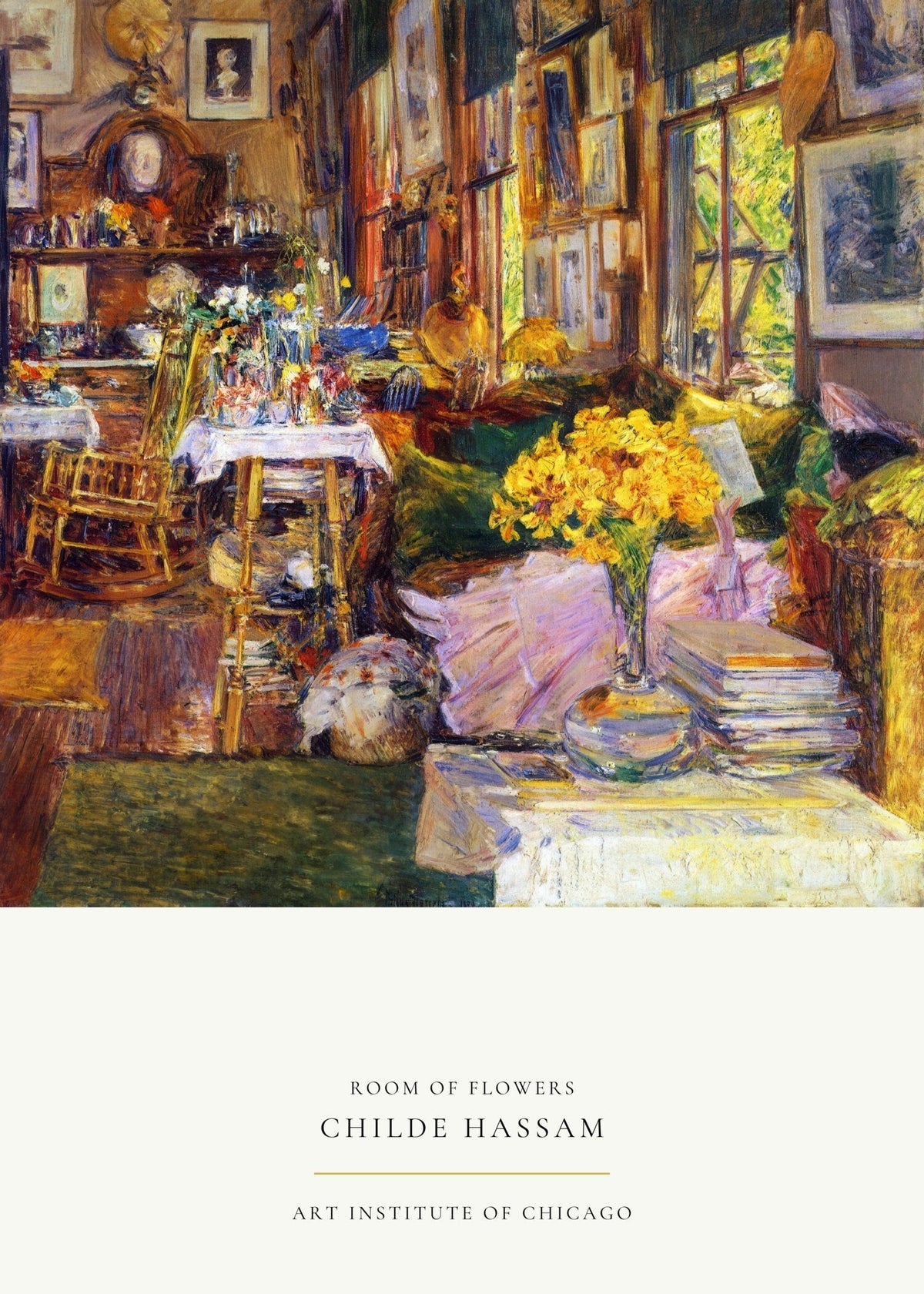 Childe Hassam — Room of Flowers | Fine Art Print - 9ArtPrints