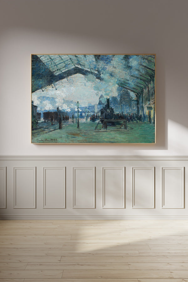 Claude Monet — Arrival of the Normandy Train, Gare Saint-Lazare | Fine Art Print