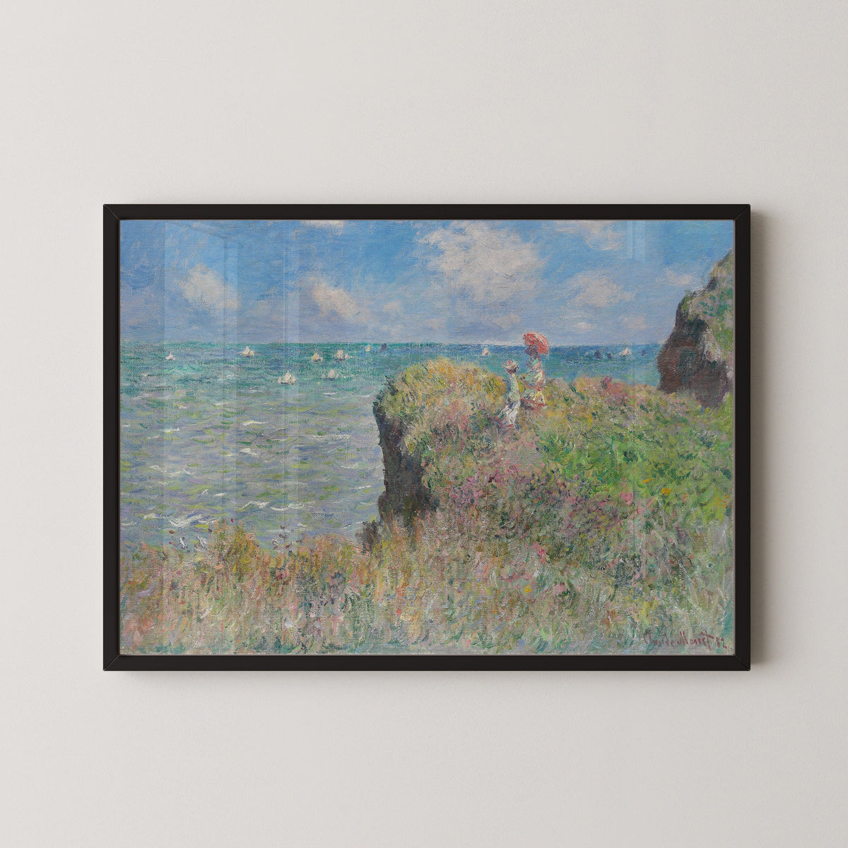 Claude Monet — Cliff Walk at Pourville | Fine Art Print - 9ArtPrints