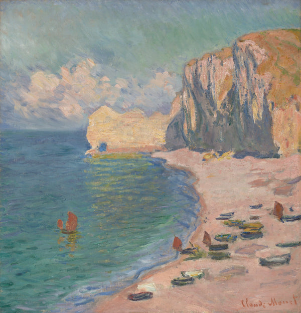 Claude Monet — Étretat, The Beach and the Falaise d'Amont | Fine Art Print