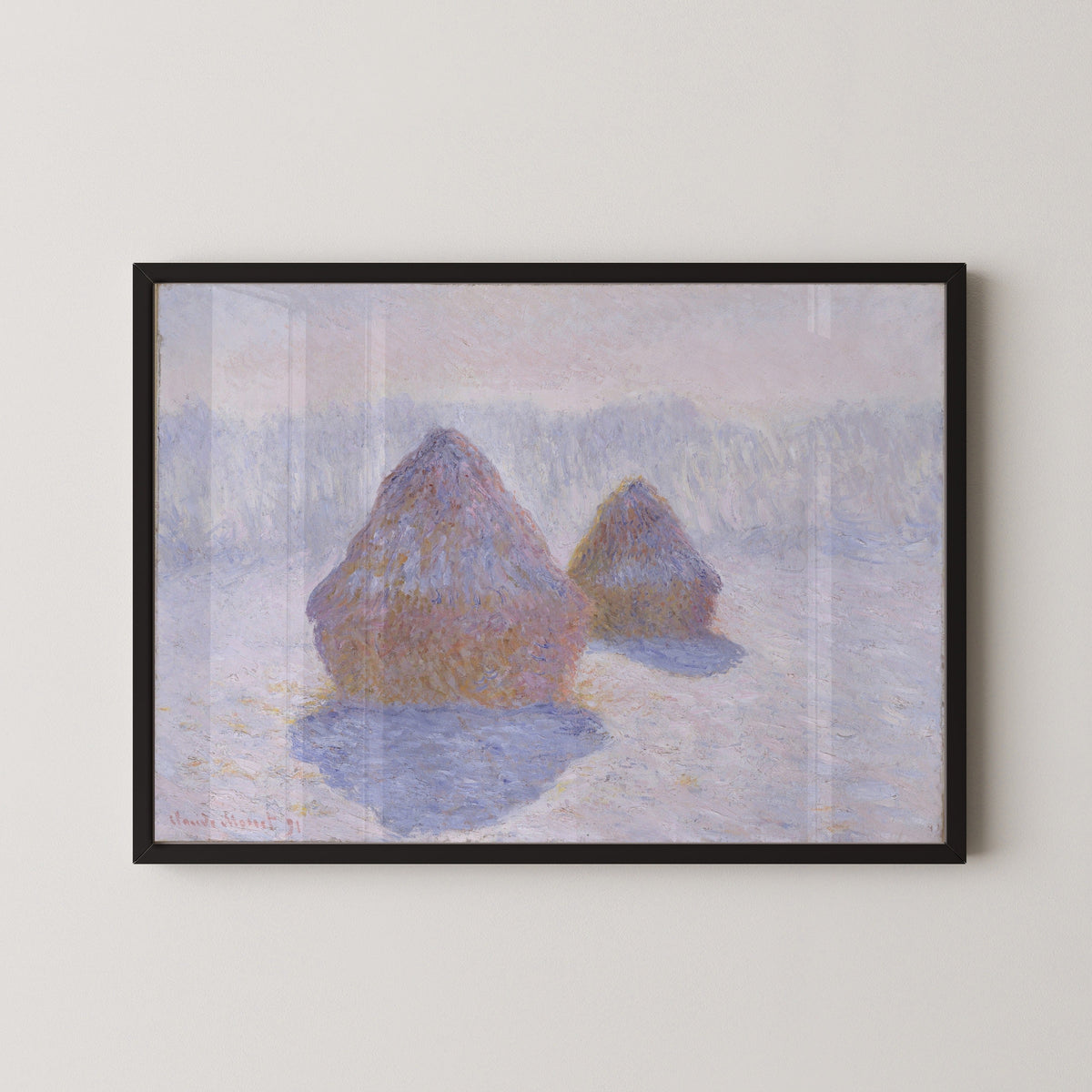 Claude Monet — Haystacks (Effect of Snow and Sun) | Fine Art Print - 9ArtPrints