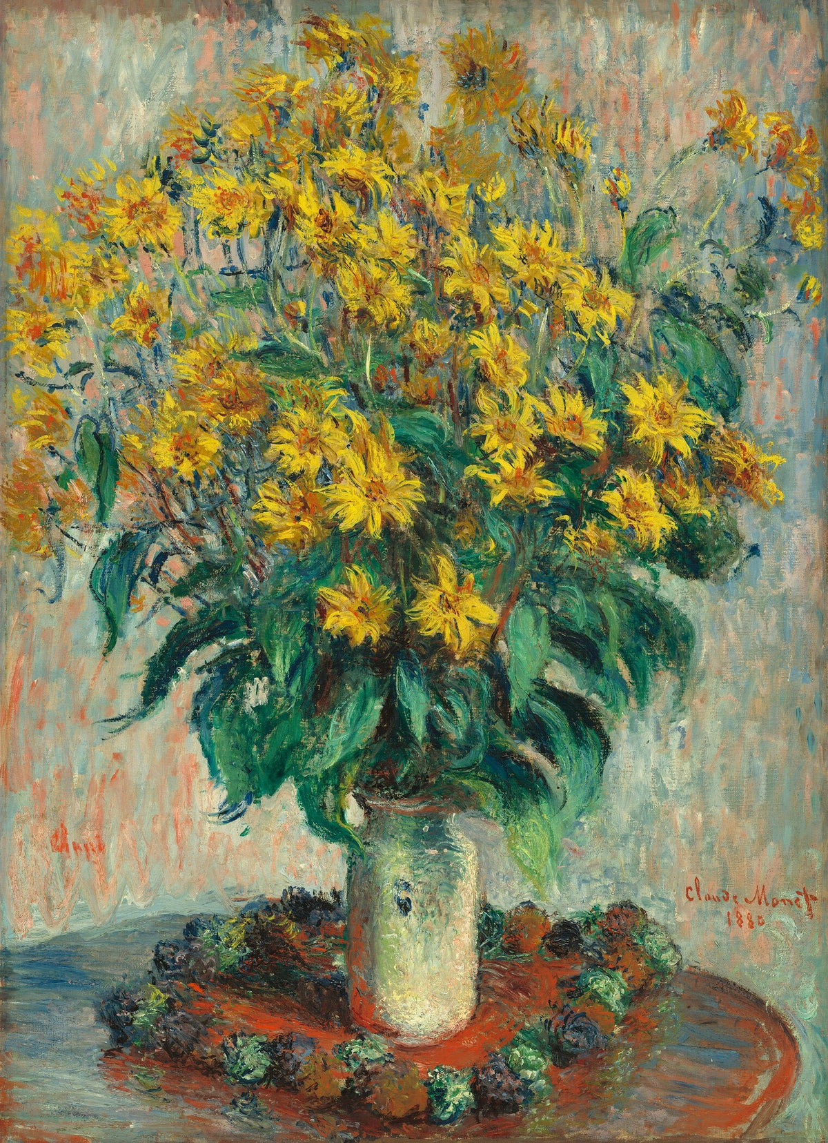 Claude Monet — Jerusalem Artichoke Flowers | Fine Art Print - 9ArtPrints