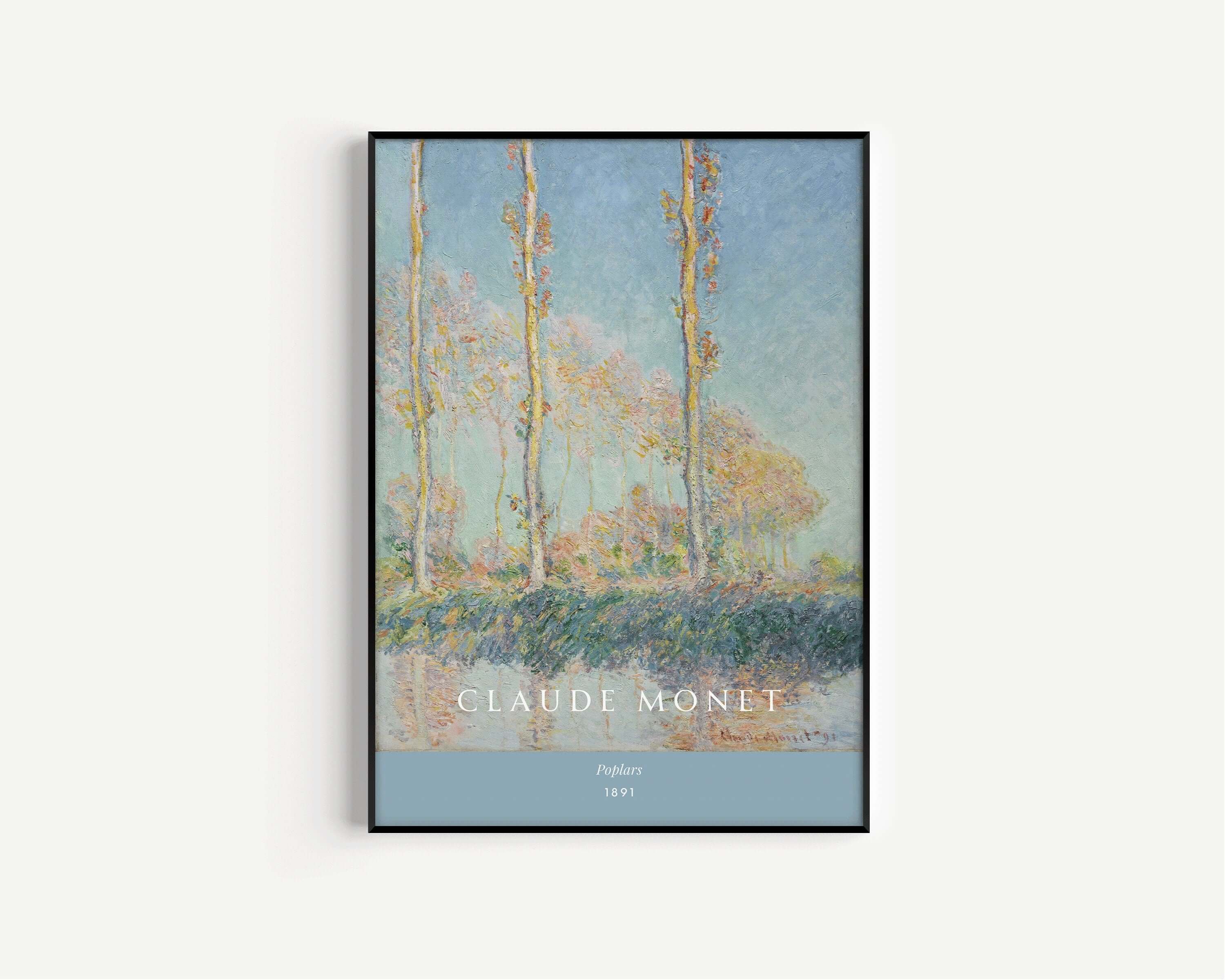 Claude Monet - Poplars | Famous Art (available framed or unframed) - 9ArtPrints