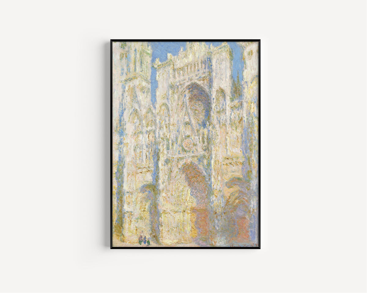 Claude Monet — Rouen Cathedral, West Façade, Sunlight | Fine Art Print - 9ArtPrints