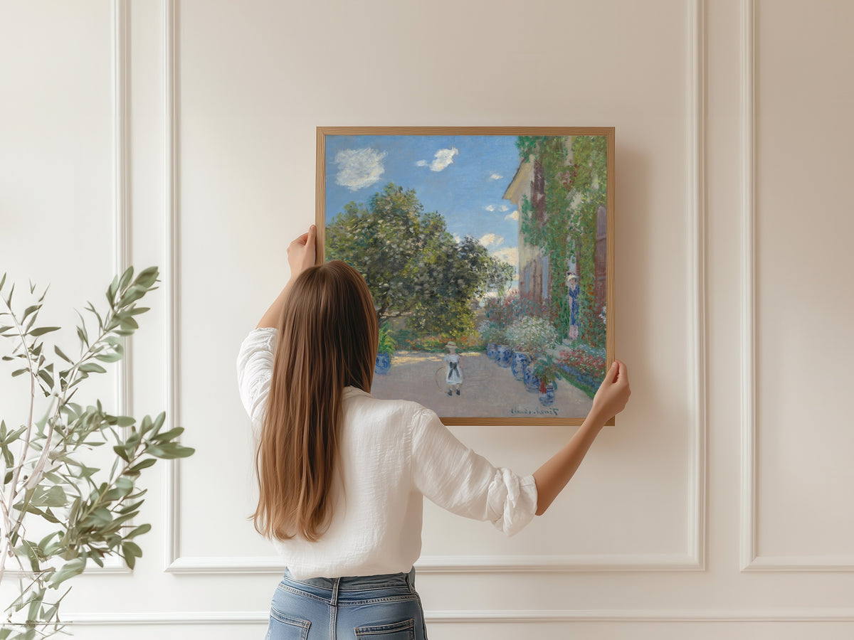 Claude Monet — The Artist's House at Argenteuil | Fine Art Print - 9ArtPrints