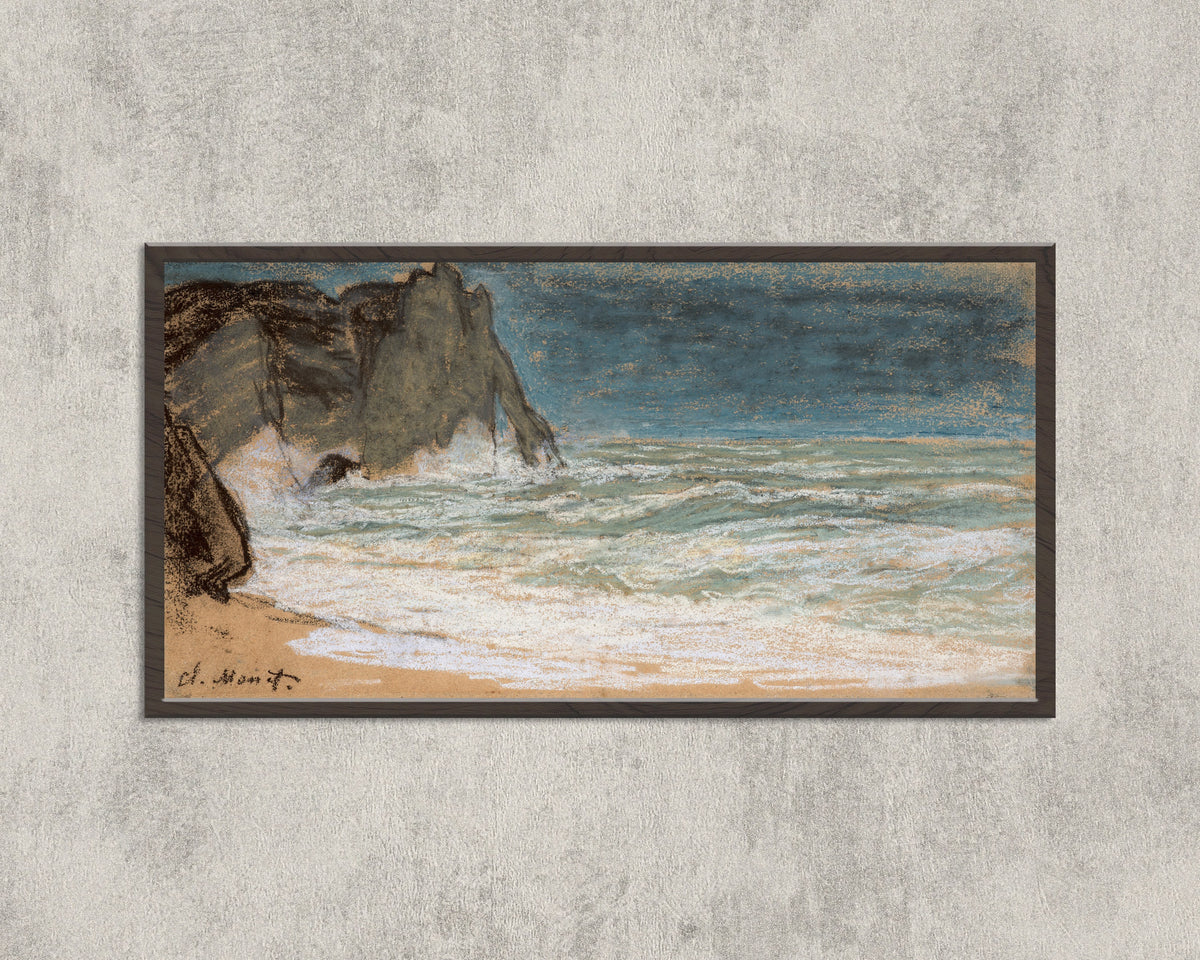 Claude Monet — The Raging Sea at Étretat | Fine Art Print - 9ArtPrints