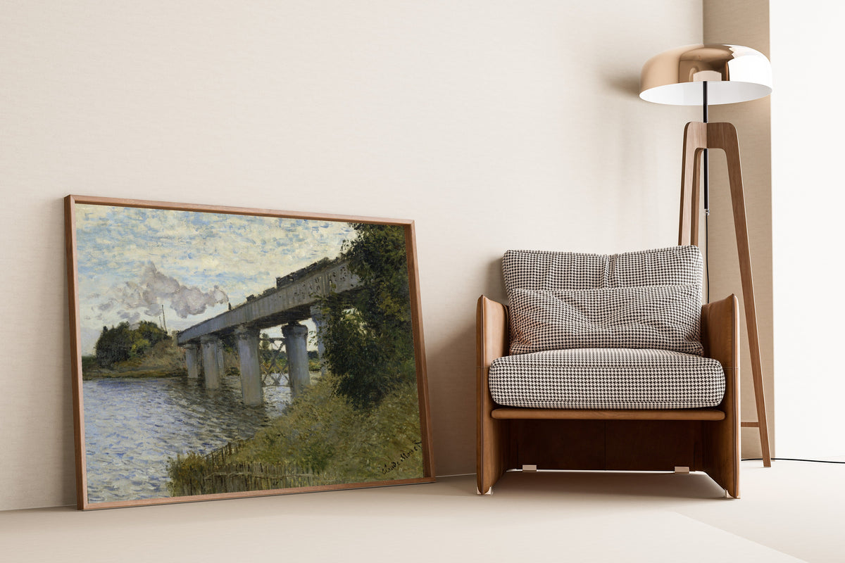 Claude Monet — The Railroad Bridge in Argenteuil | Fine Art Print - 9ArtPrints