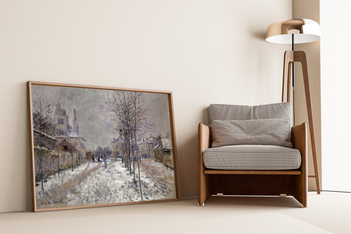 Claude Monet — The Snow-Covered Boulevard de Pontoise in Argenteuil | Fine Art Print - 9ArtPrints