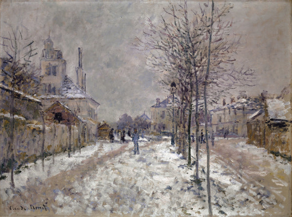 Claude Monet — The Snow-Covered Boulevard de Pontoise in Argenteuil | Fine Art Print