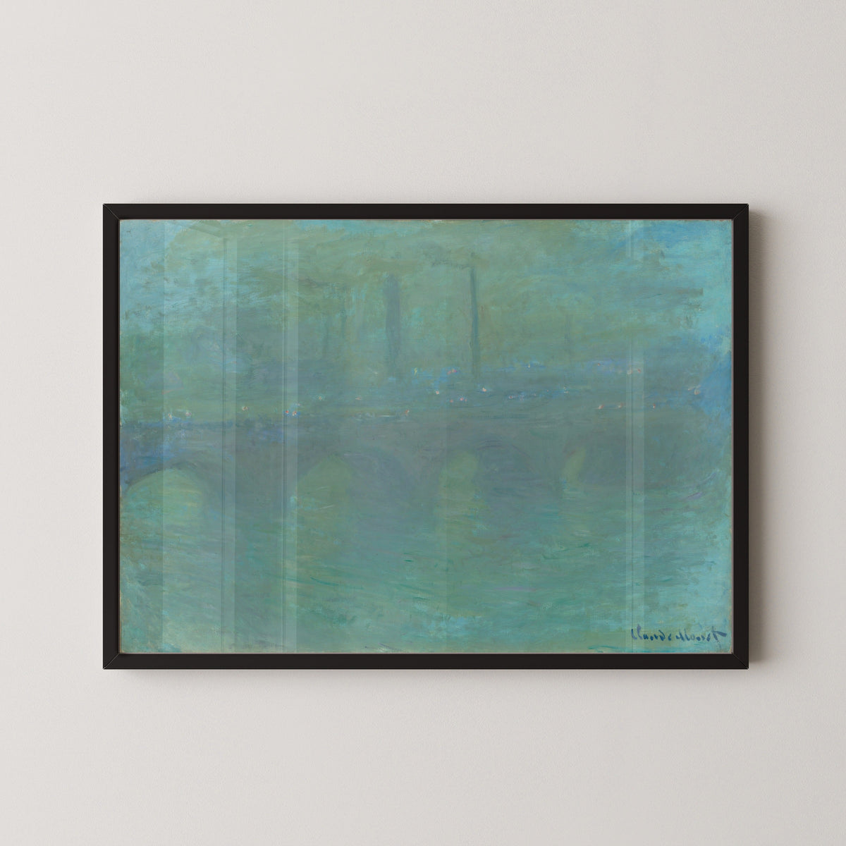 Claude Monet — Waterloo Bridge, London, at Dusk | Fine Art Print - 9ArtPrints