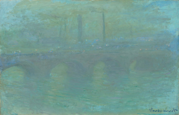 Claude Monet — Waterloo Bridge, London, at Dusk | Fine Art Print