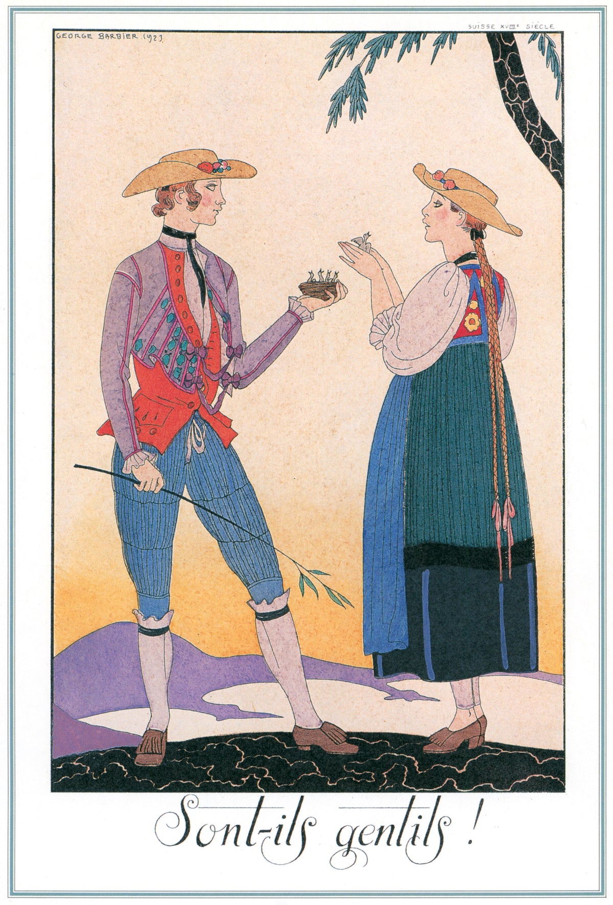 George Barbier — Sont-ils gentils! | Art Deco Fashion Print