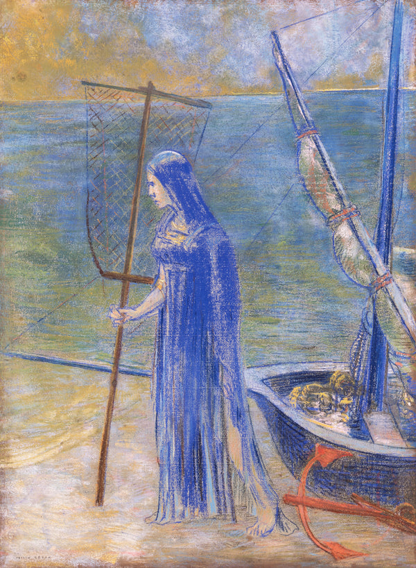 Odilon Redon — The Fisherwoman | Symbolist Art Print