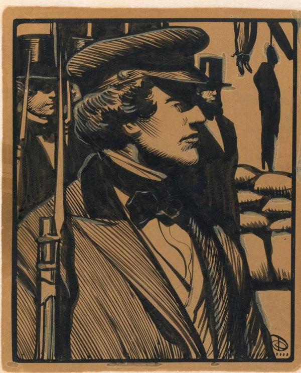 Maynard Dixon — A Scene of Execution | Illustration Print