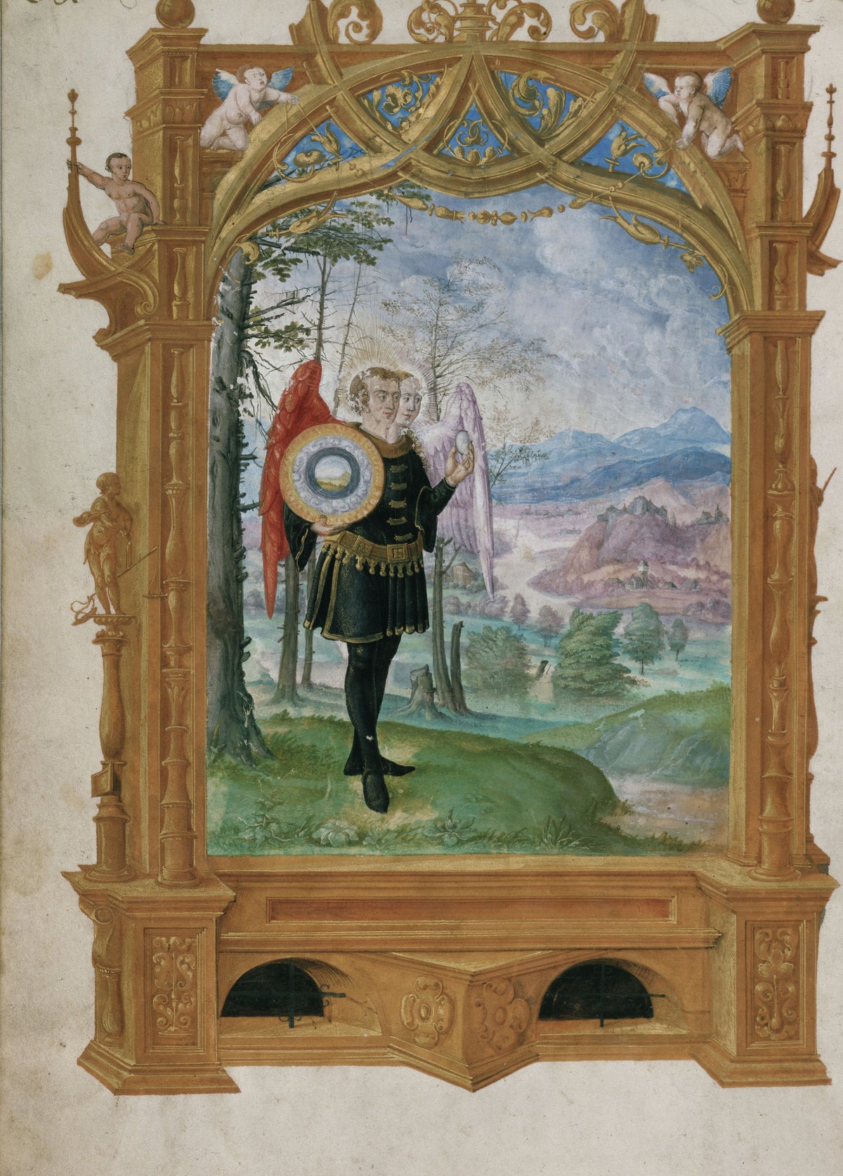 Splendor Solis — The Hermaphrodite | Illuminated Manuscript Print