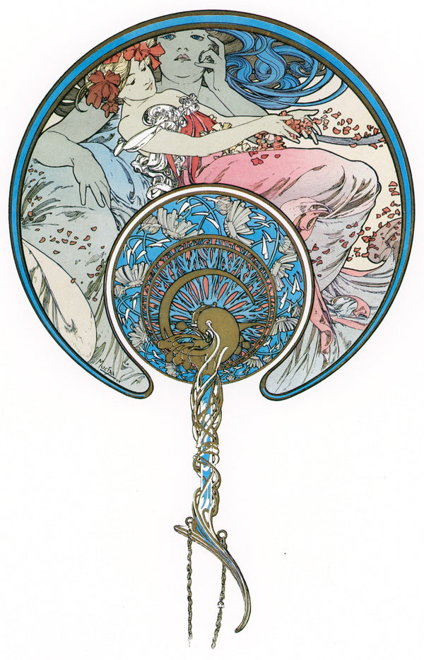Alphonse Mucha — The Passing Wind Takes Youth Away | Art Nouveau Print