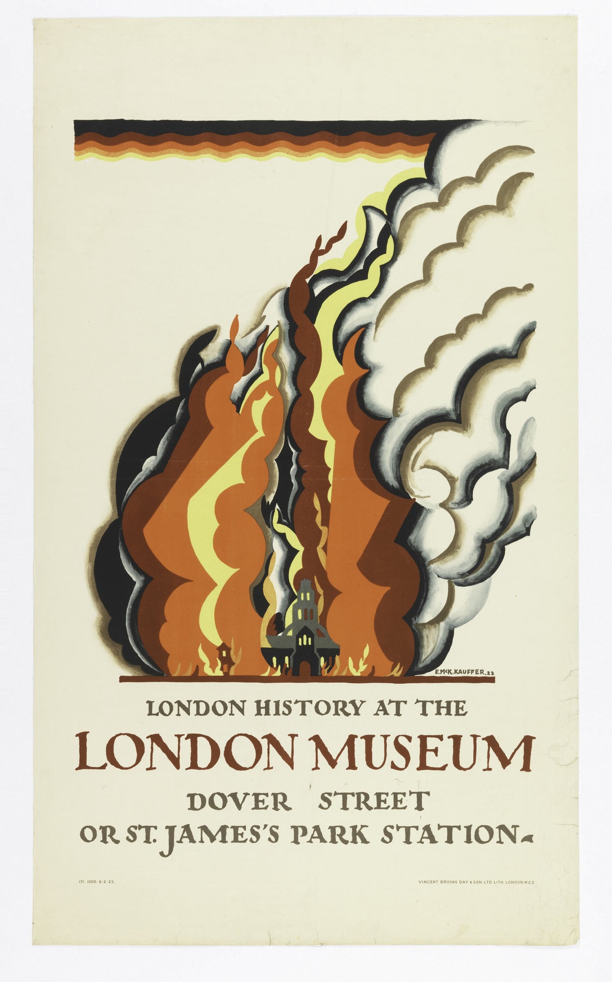 Edward McKnight Kauffer — London History at the London Museum | Vintage Poster Print