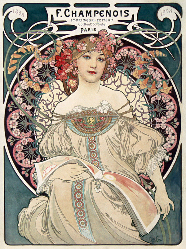 Alphonse Mucha — F. Champenois Imprimeur-Éditeur | Vintage Poster Print