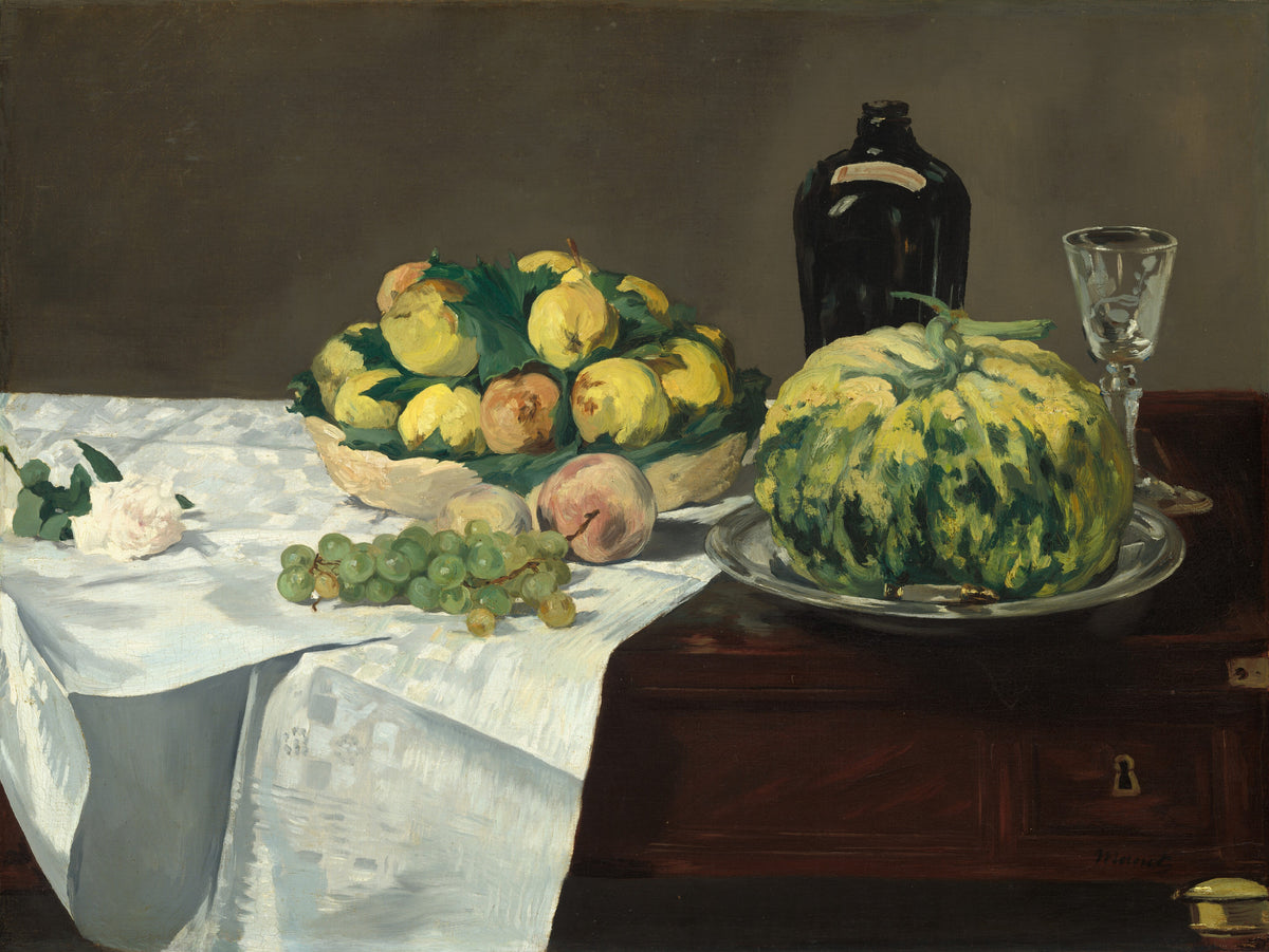 Édouard Manet — Still Life with Melon and Peaches | Fine Art Print