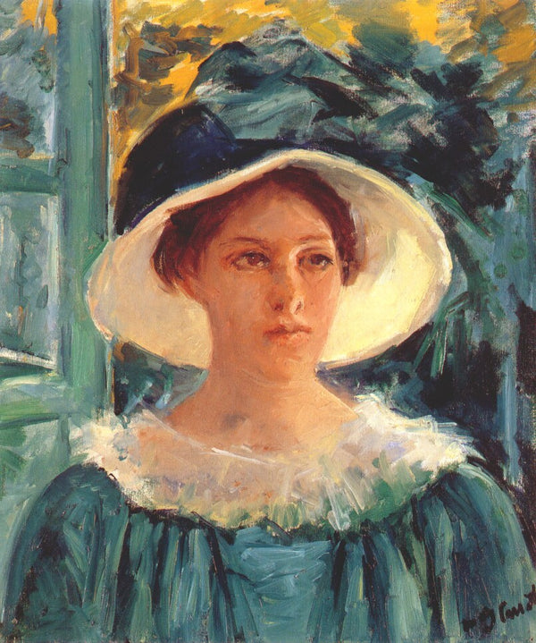 Mary Cassatt — Young Woman in Green, Outdoors in the Sun | Fine Art Print