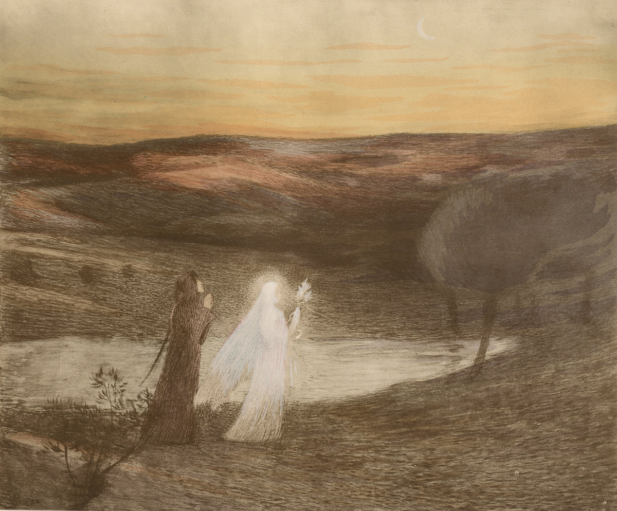 Henri Martin — Dante rencontre Béatrix | Fine Art Print