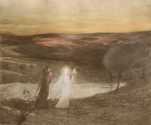 Henri Martin — Dante rencontre Béatrix | Fine Art Print