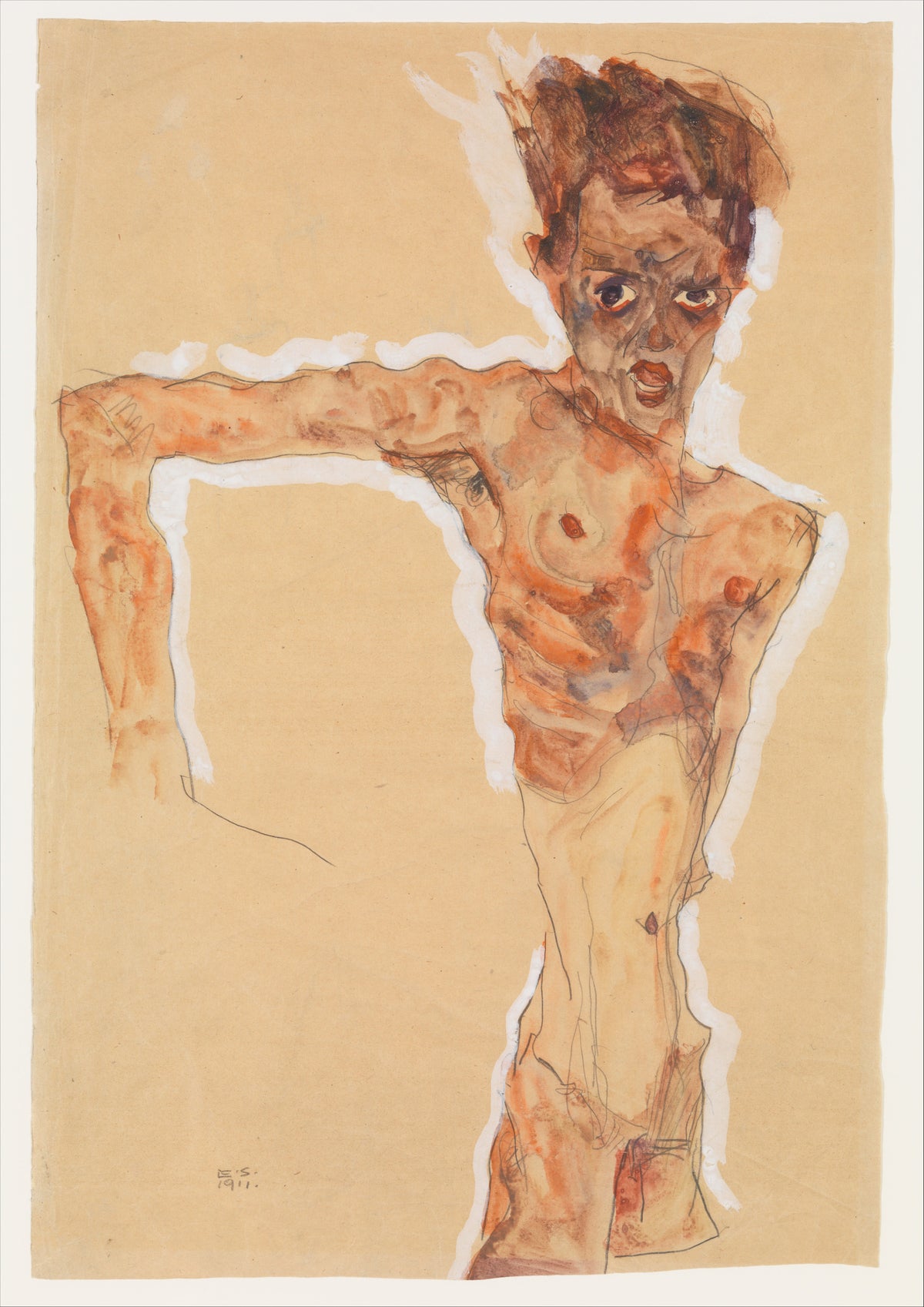 Egon Schiele — Self-Portrait | Fine Art Print