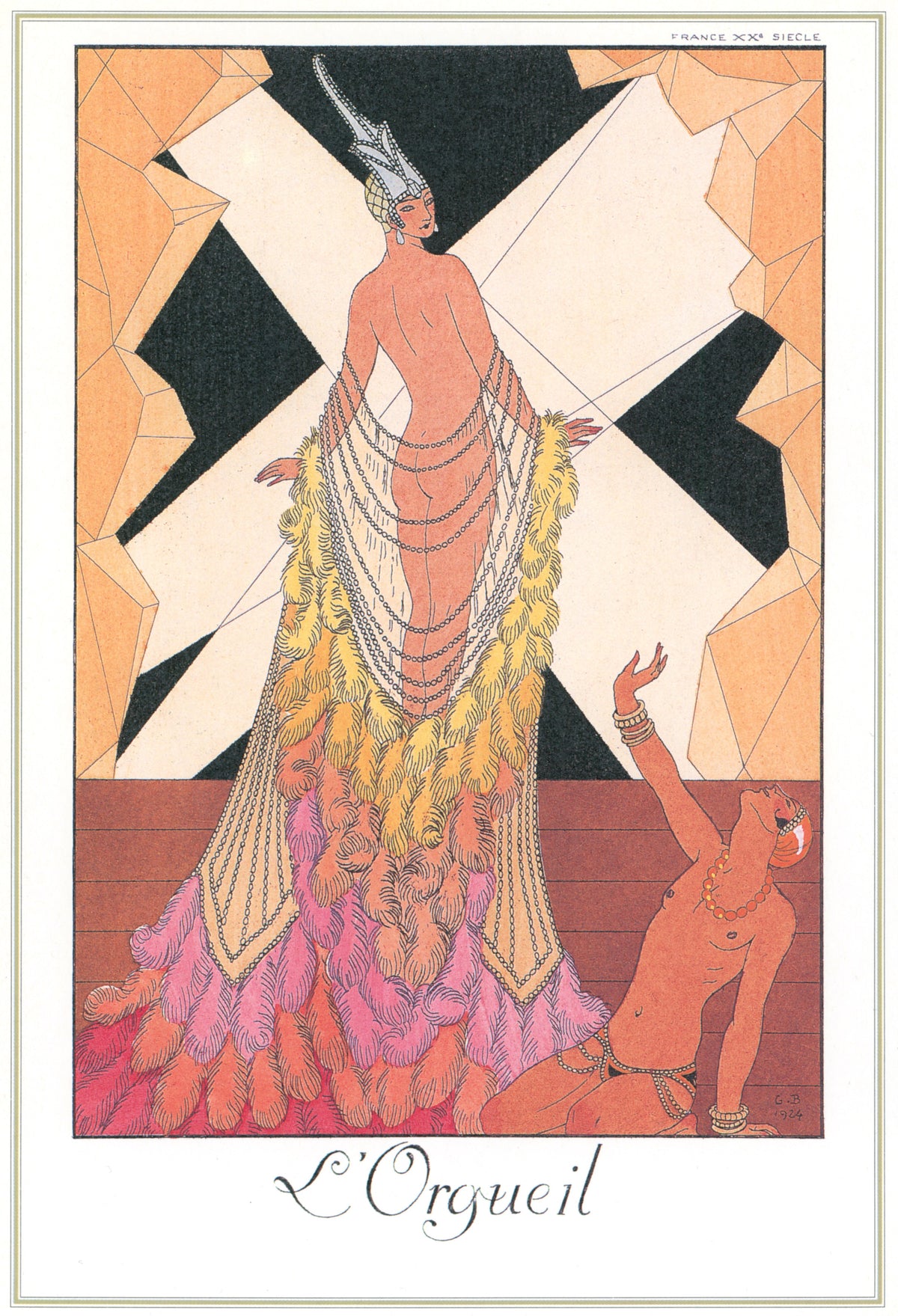 George Barbier — L'Orgueil [Pride] | Art Deco Fashion Print