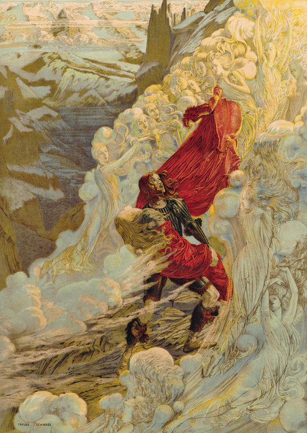 Carlos Schwabe — Fervaal | Symbolist Art Print