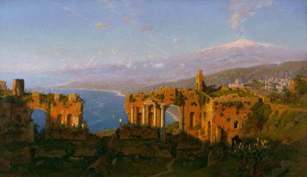 William Stanley Haseltine — Ruins of the Roman Theatre at Taormina, Sicily | Landscape Fine Art Print