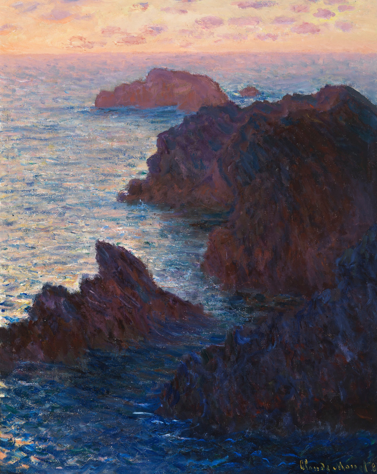Claude Monet — Rock at Belle-Île, Port-Domois | Fine Art Print