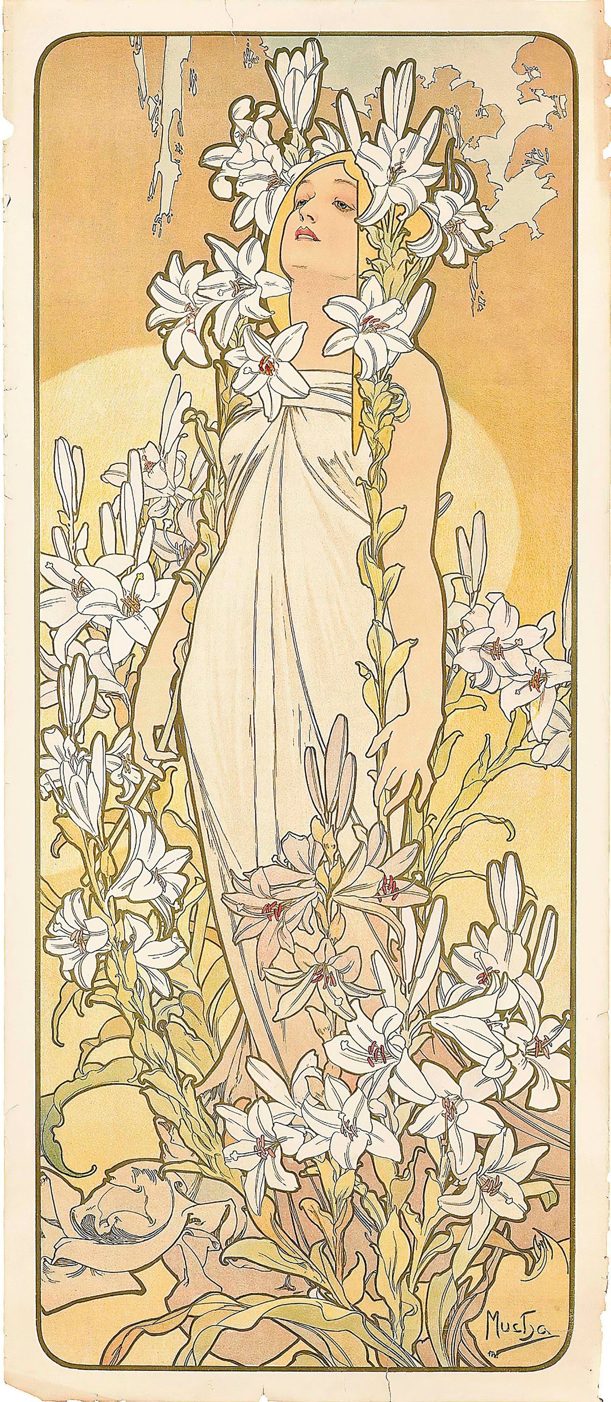 Alphonse Mucha — The Lily | Art Nouveau Print