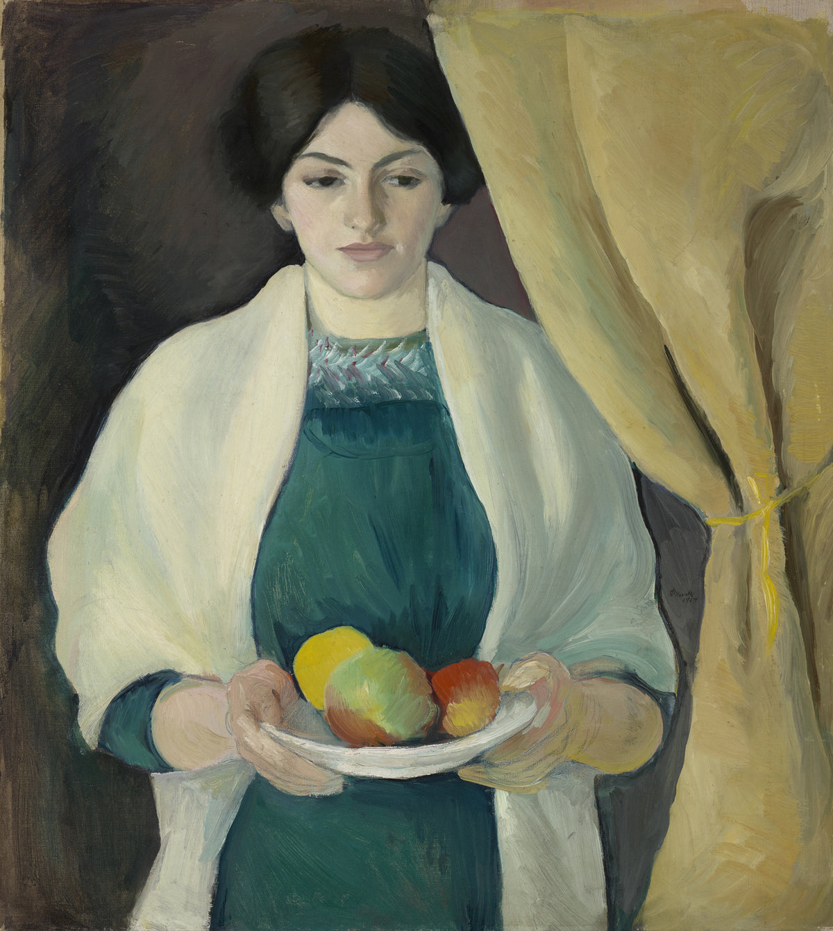 August Macke — Portrait with Apples | Expressionist Fine Art Print