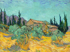 Vincent van Gogh — Huts surrounded by Olive Trees and Cypresses | Fine Art Print
