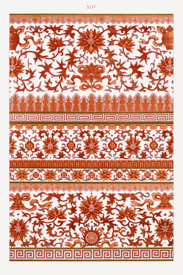 Owen Jones — Examples of Chinese Ornament, Plate 44 | Ornament Plate Print