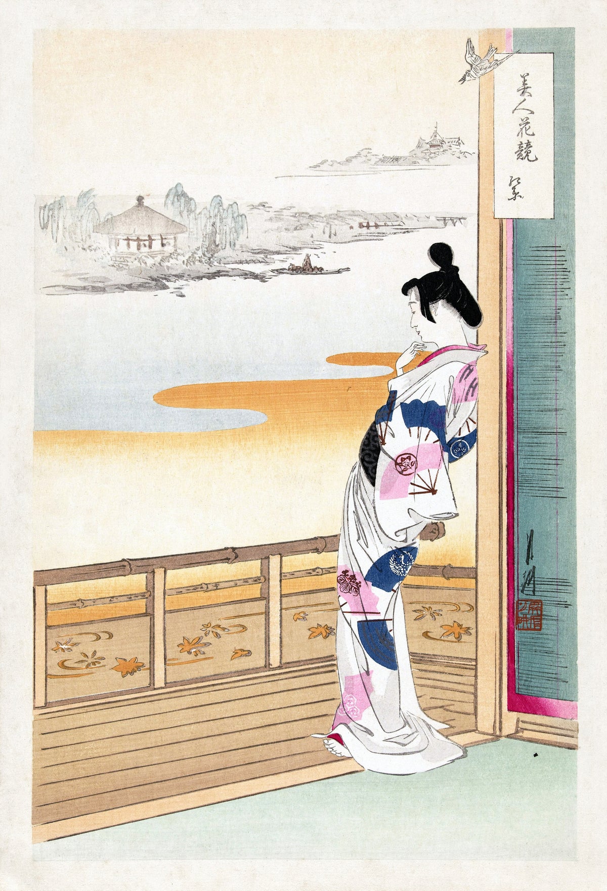 Ogata Gekkō — The Call of the Cuckoo (1887–1896) | Japanese Woodblock Print (Ukiyo-e)