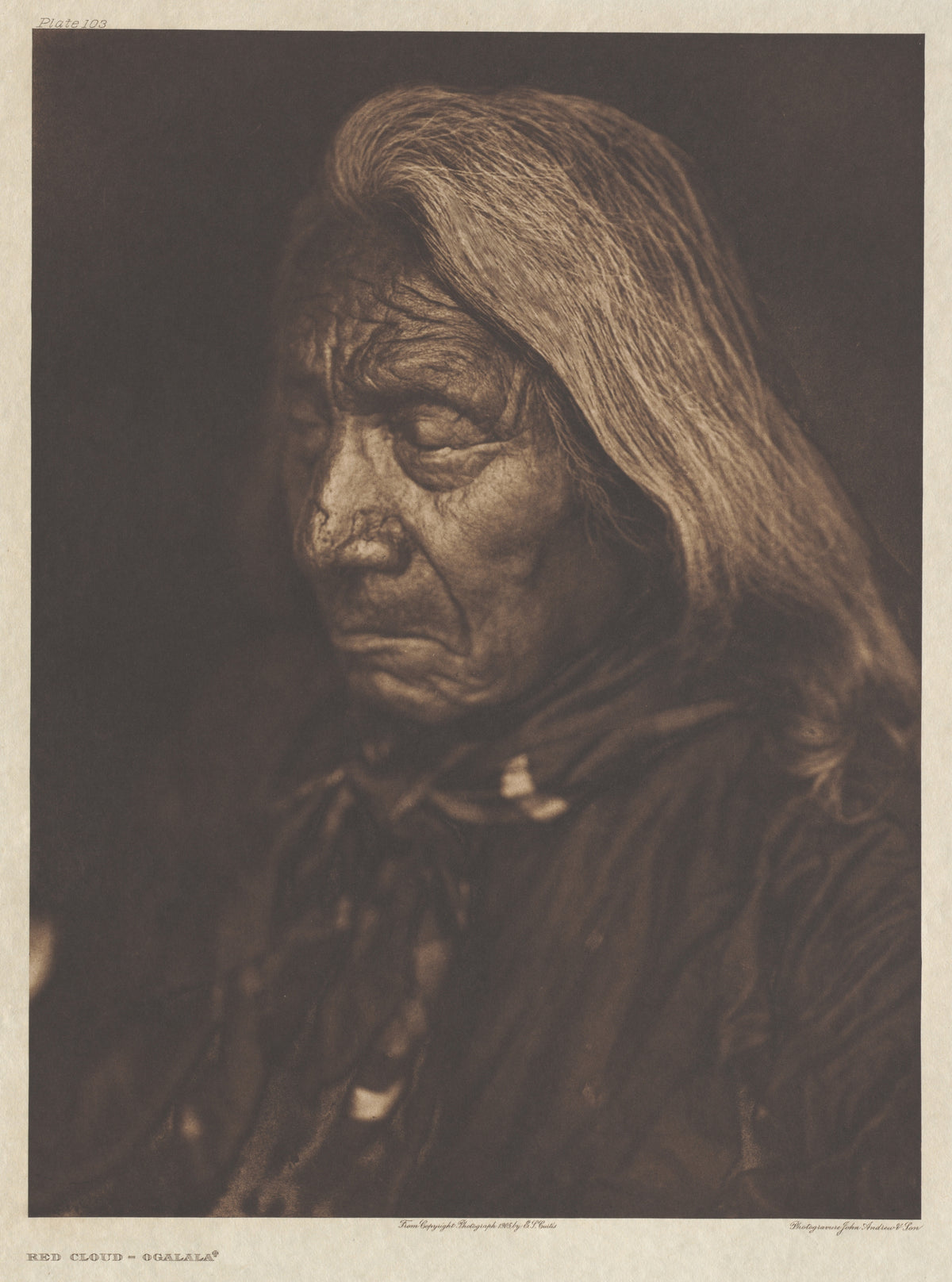Edward S. Curtis — Red Cloud – Ogalala | Vintage Photograph Print